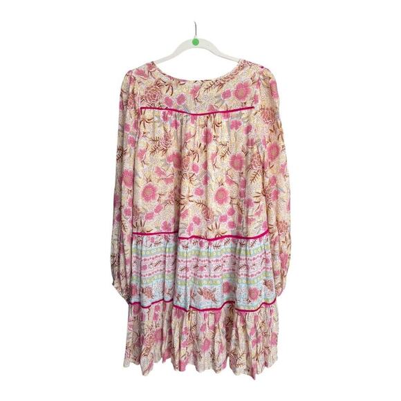 Karlie Long Sleeve Tiered Dress - Size Small - Picture 2 of 3